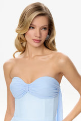 Mini Corset Dress with Train