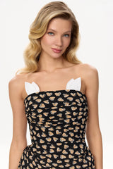 Corset-Based Top With Draping