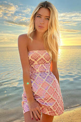Jacquard Sheath Mini Dress