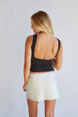 Elsa Satin Mini Skort
