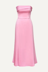 Wrap Midi Dress with Turn-up