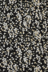 Godet Silhouette Long Sleeve Floral Midi Dress