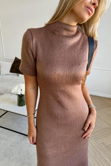 Short Sleeve Knitted Dress
