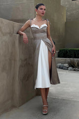 Flowy Slit Midi Dress