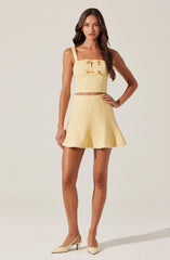 Kiona Tweed Bow Top