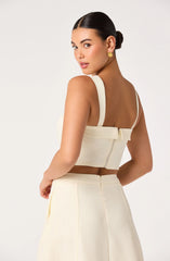 Kinslee Square Neck Cropped Top
