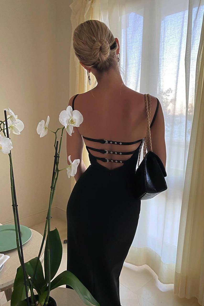 Strappy Back Bustier Dress