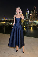 Jacquard Gold Flecks Bustier Dress