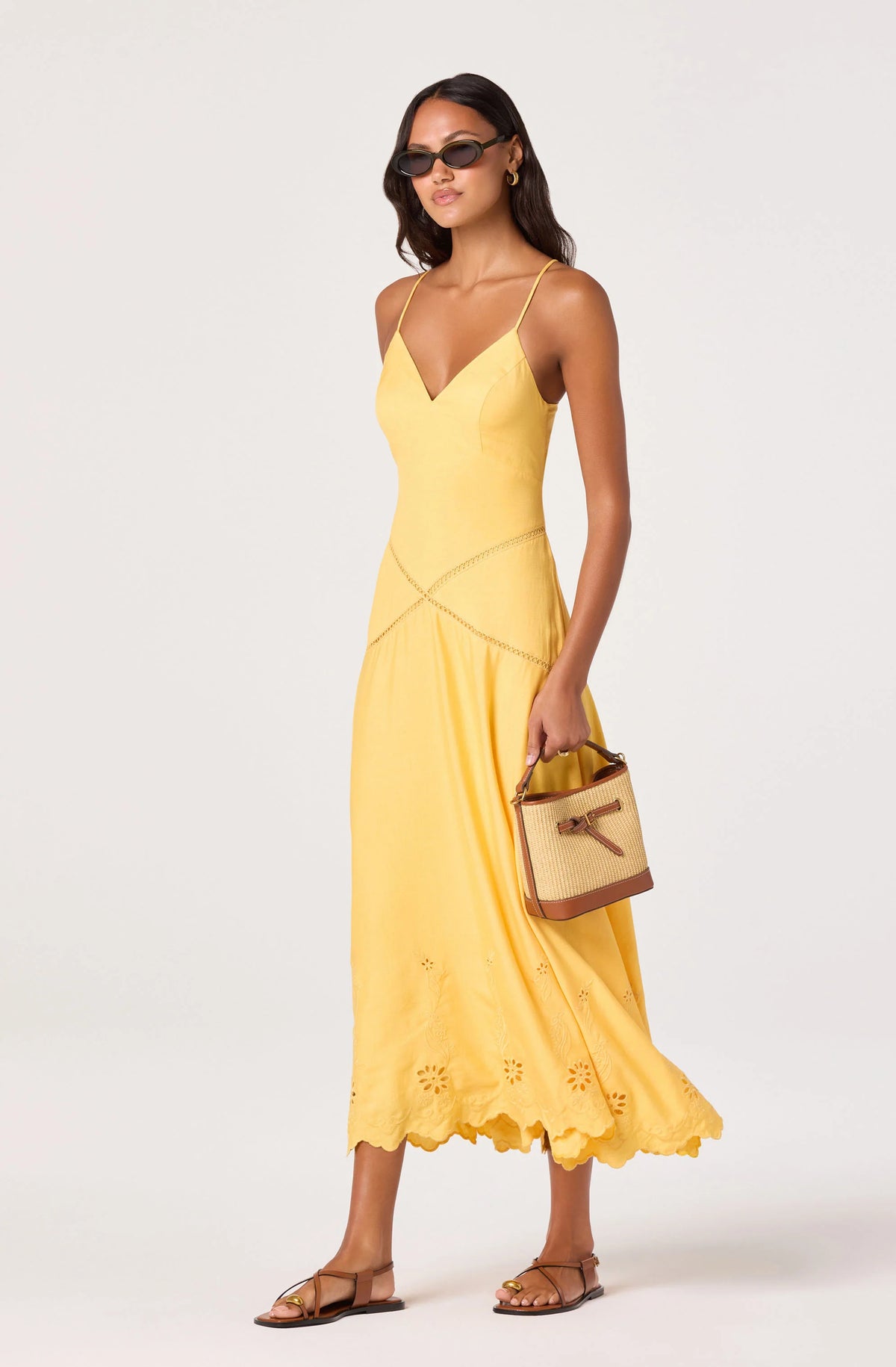 Lainey Eyelet Midi Dress