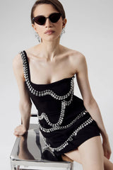 Gem Embellished Jumpsuit Dress
