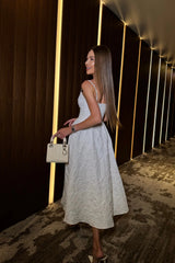 Jacquard Fitted Corset Bustier Dress
