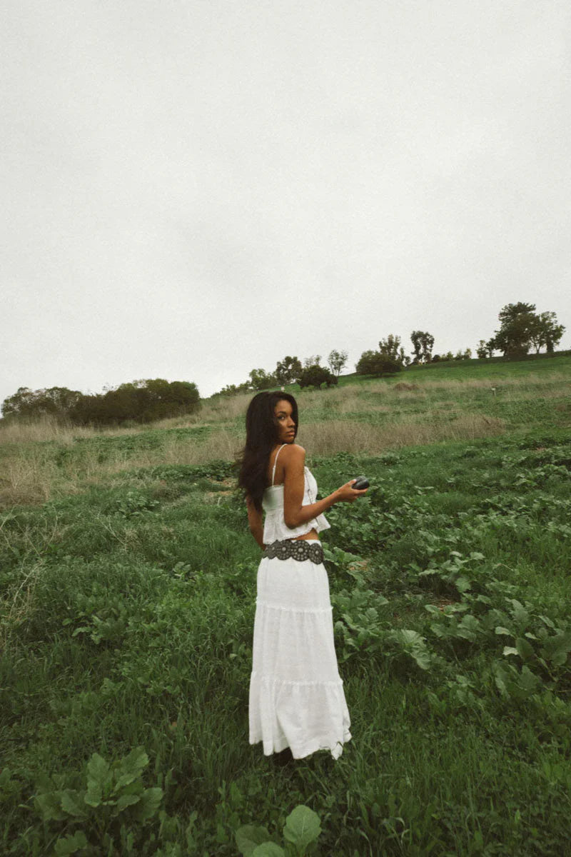 Miley Lace Tiered Maxi Skirt