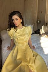 Button Front Midi Dress