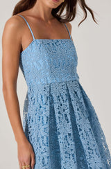 Floral Lace Midi Dress