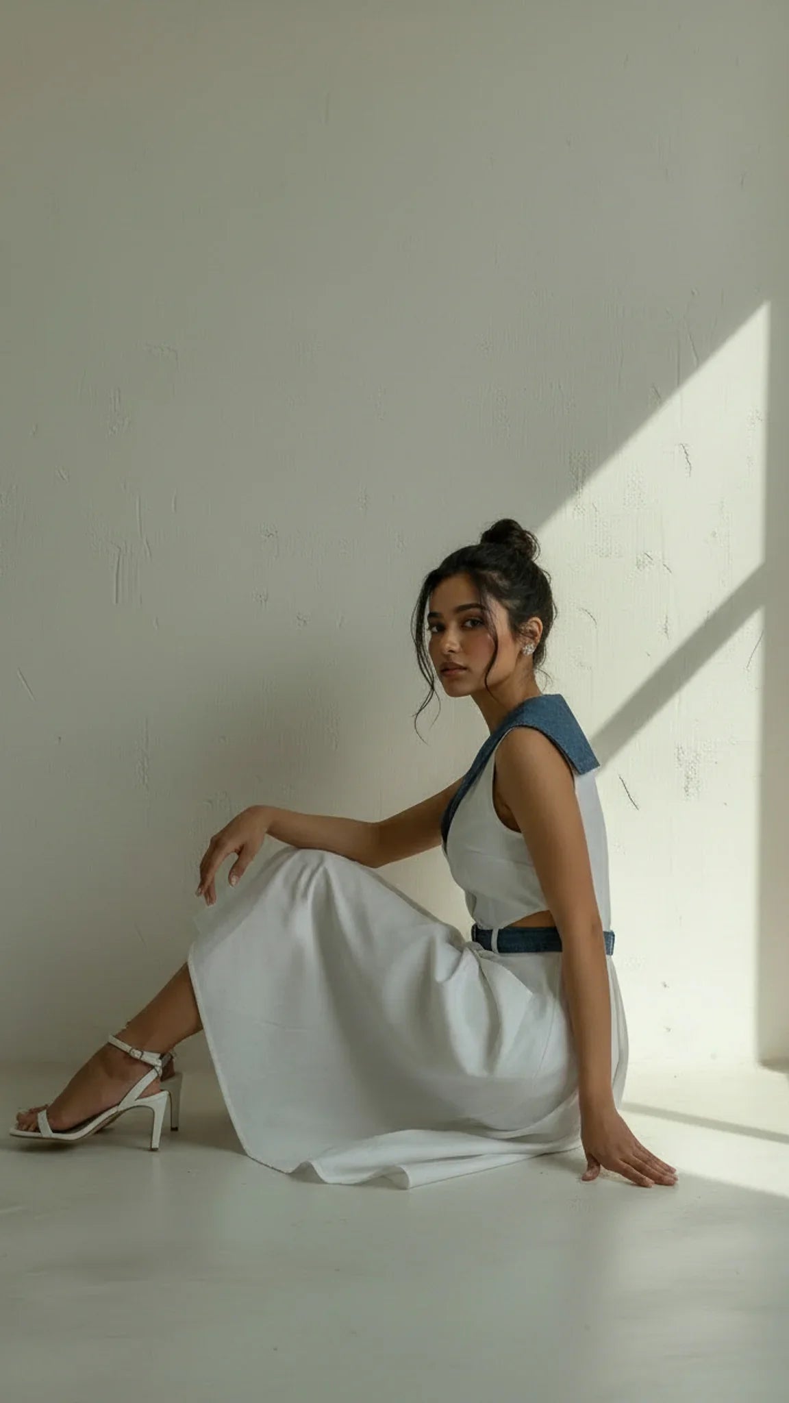 Althea Denim Midi Dress