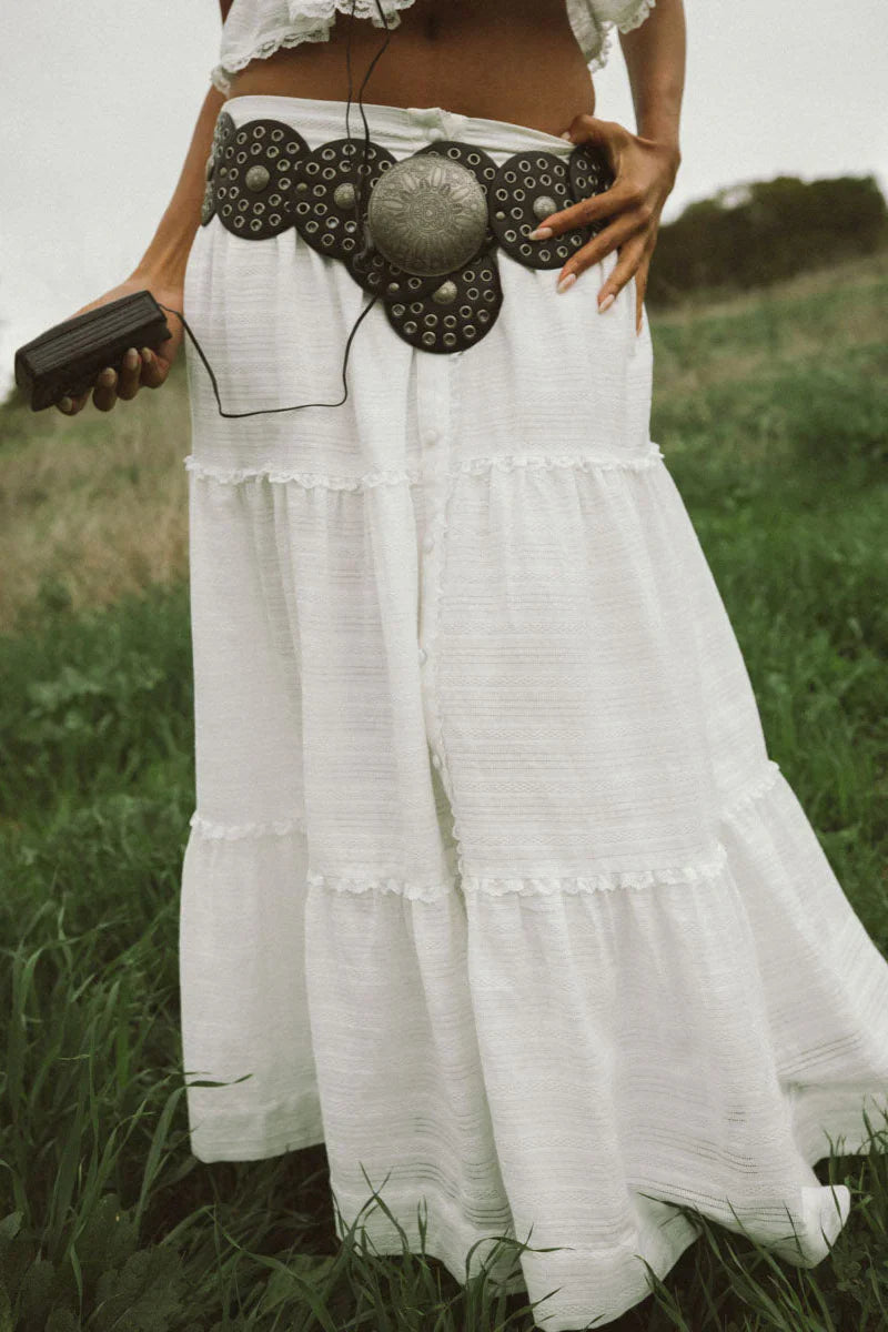 Miley Lace Tiered Maxi Skirt