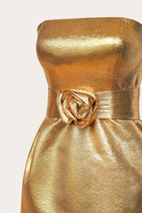 Jacquard Sheath Mini Dress with removable belt