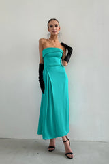 Wrap Midi Dress with Turn-up