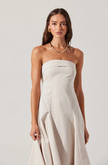Ayeri Strapless Midi Dress