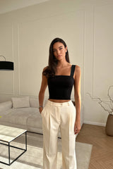 Straight Corset Crop Top