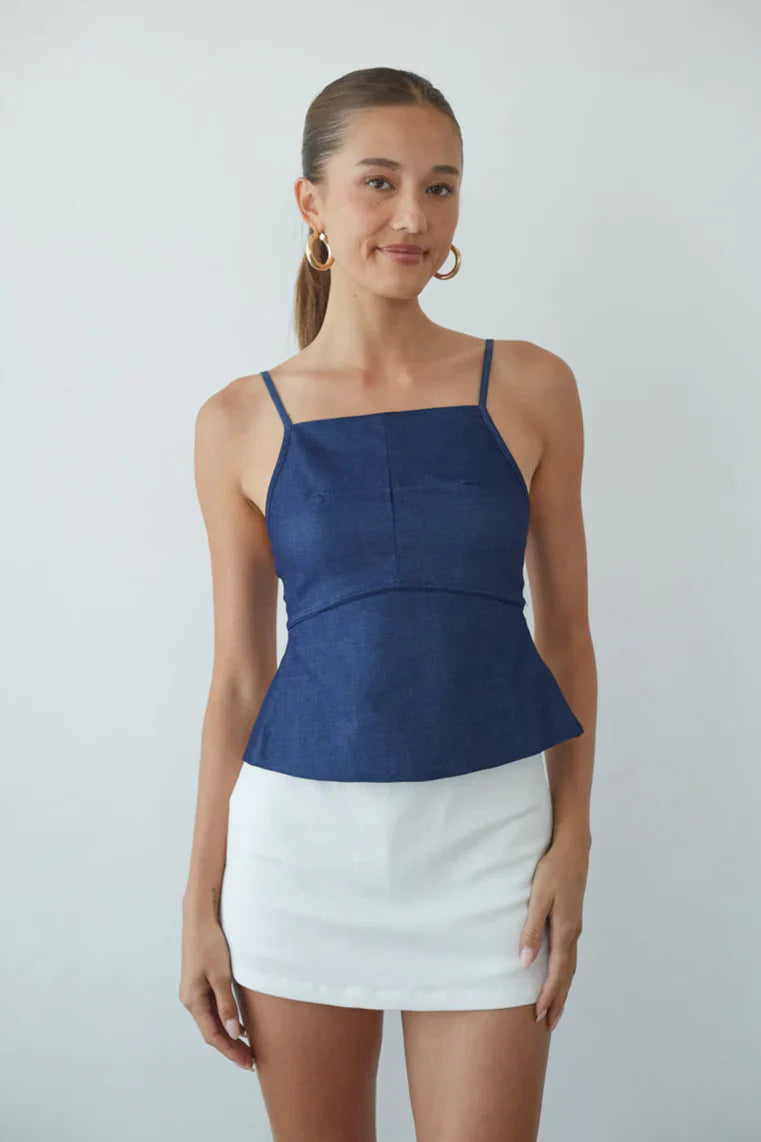 Sharen Open Back Tank Top
