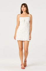 Breanna Eyelet Corset Mini Dress
