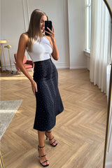 Printed Midi Skirt