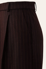 Pleated Wide Leg Trousers