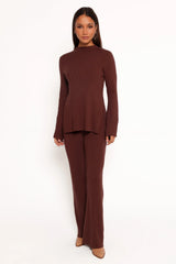 Adrienne Knit Top - Chocolate