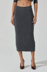 Neve Ribbed Sweater Midi Skirt