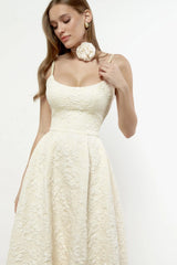 Jacquard Fitted Corset Bustier Dress