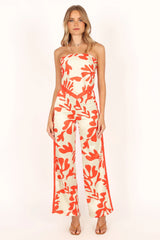 Akeli Scarf Top - Orange Botanica