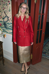 Straight Maxi Skirt with a Back Slit