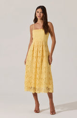Floral Lace Midi Dress