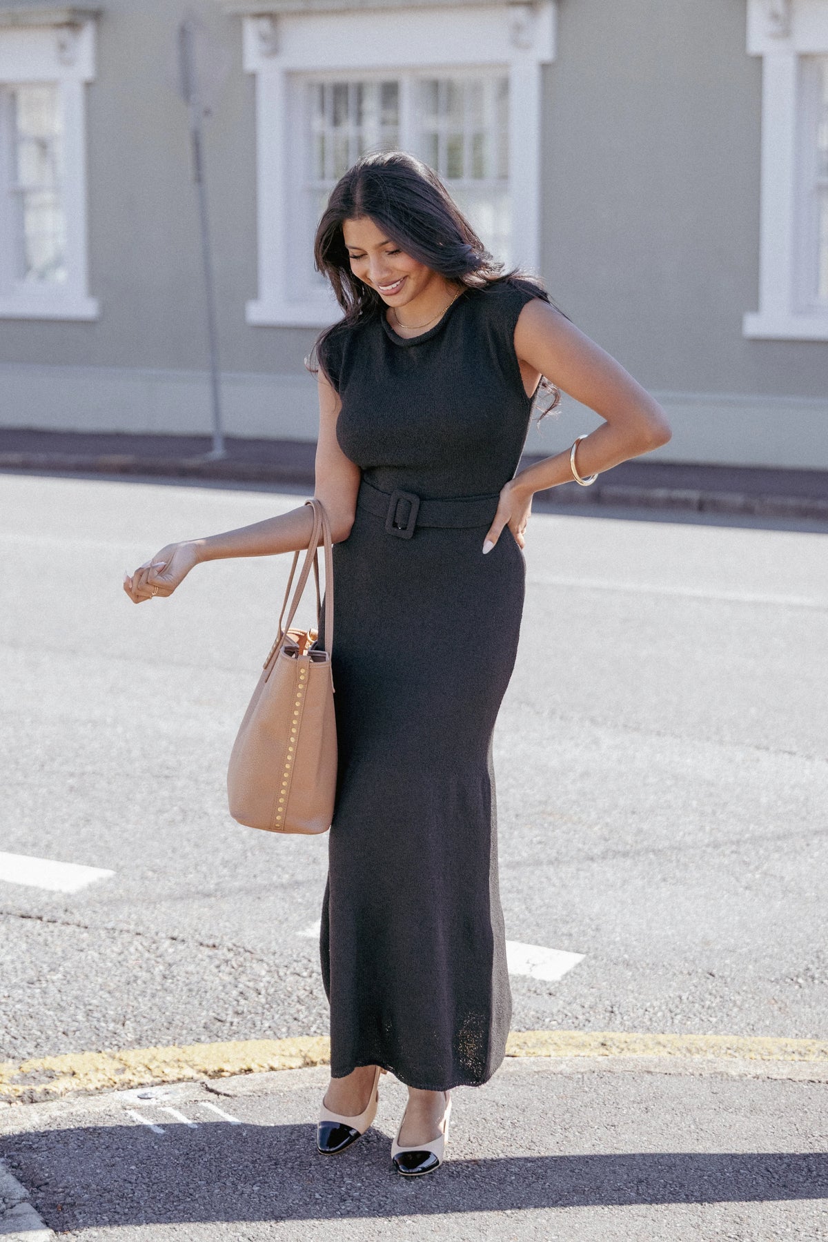 Alberta Midi Dress - Black