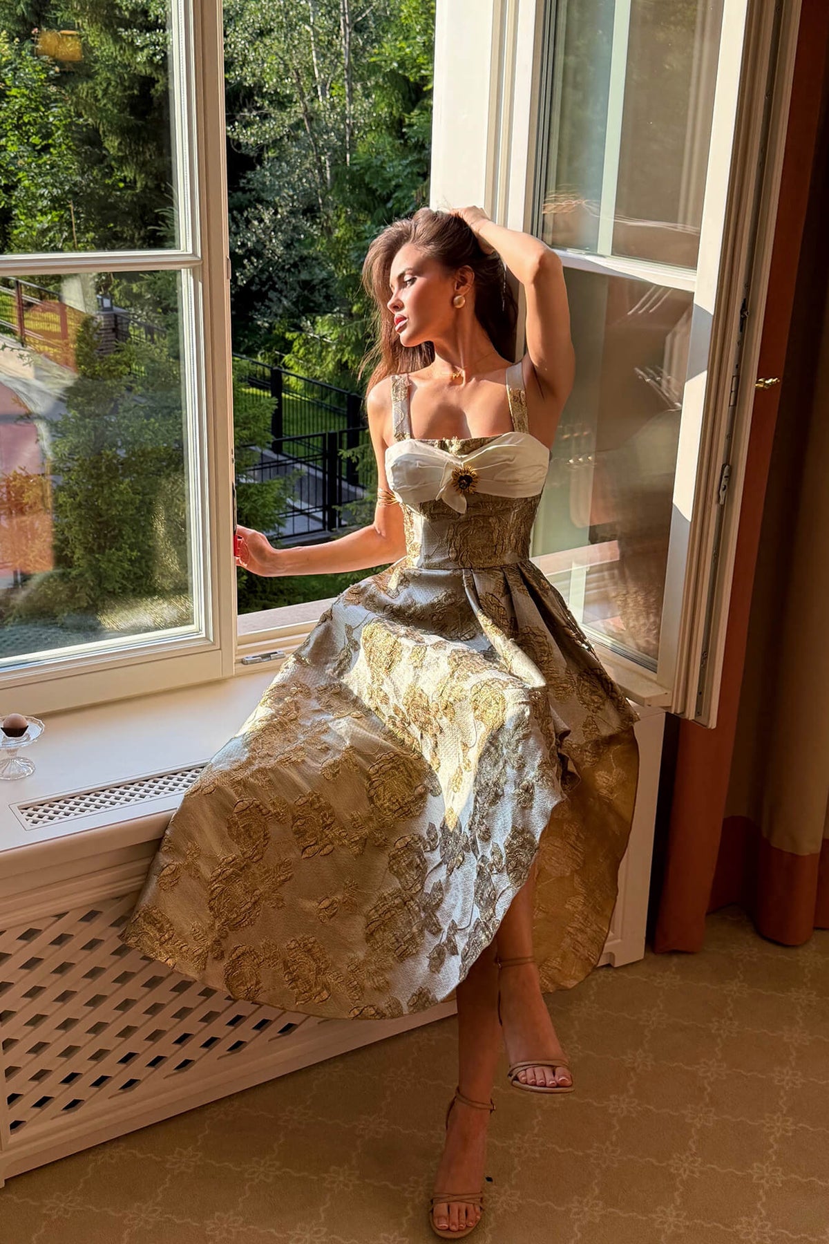 Asymmetrical Skirt Corset Dress