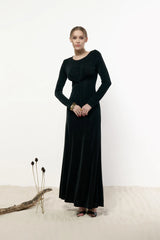 Knitted Long Sleeve Maxi Dress