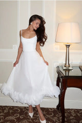 Flounce Bustier Midi Dress