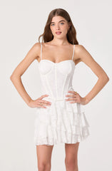 Madeleine Tiered Ruffle Mini Skirt