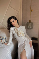 Rose Detail Knitted Bodysuit