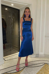 Fitted Straight Corset Midi Dress