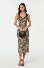 Lace Trim Midi Slip Dress