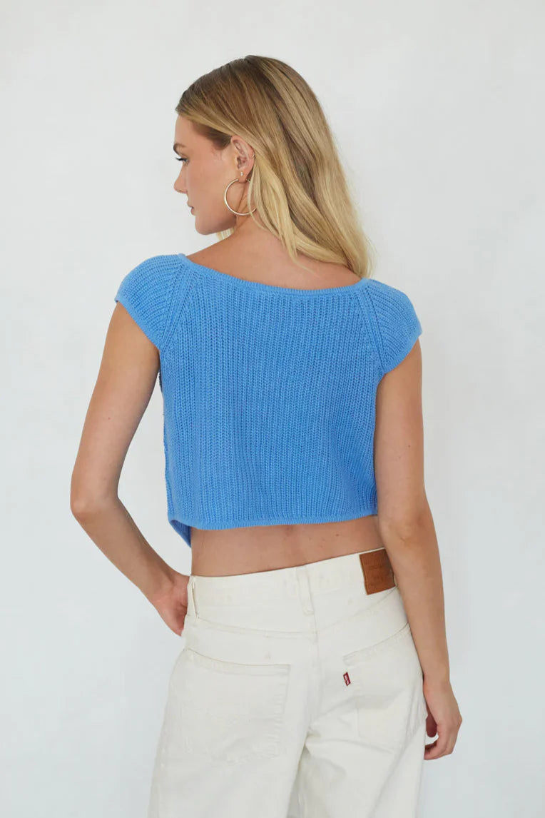Bettina Front Tie Knit Top