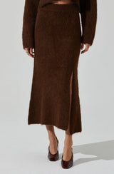 Sinisa Brushed Wool Midi Skirt