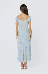 Florence Floral Puff Sleeve Maxi Dress