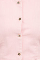 Ailis Denim Vest Top - Dusty Pink