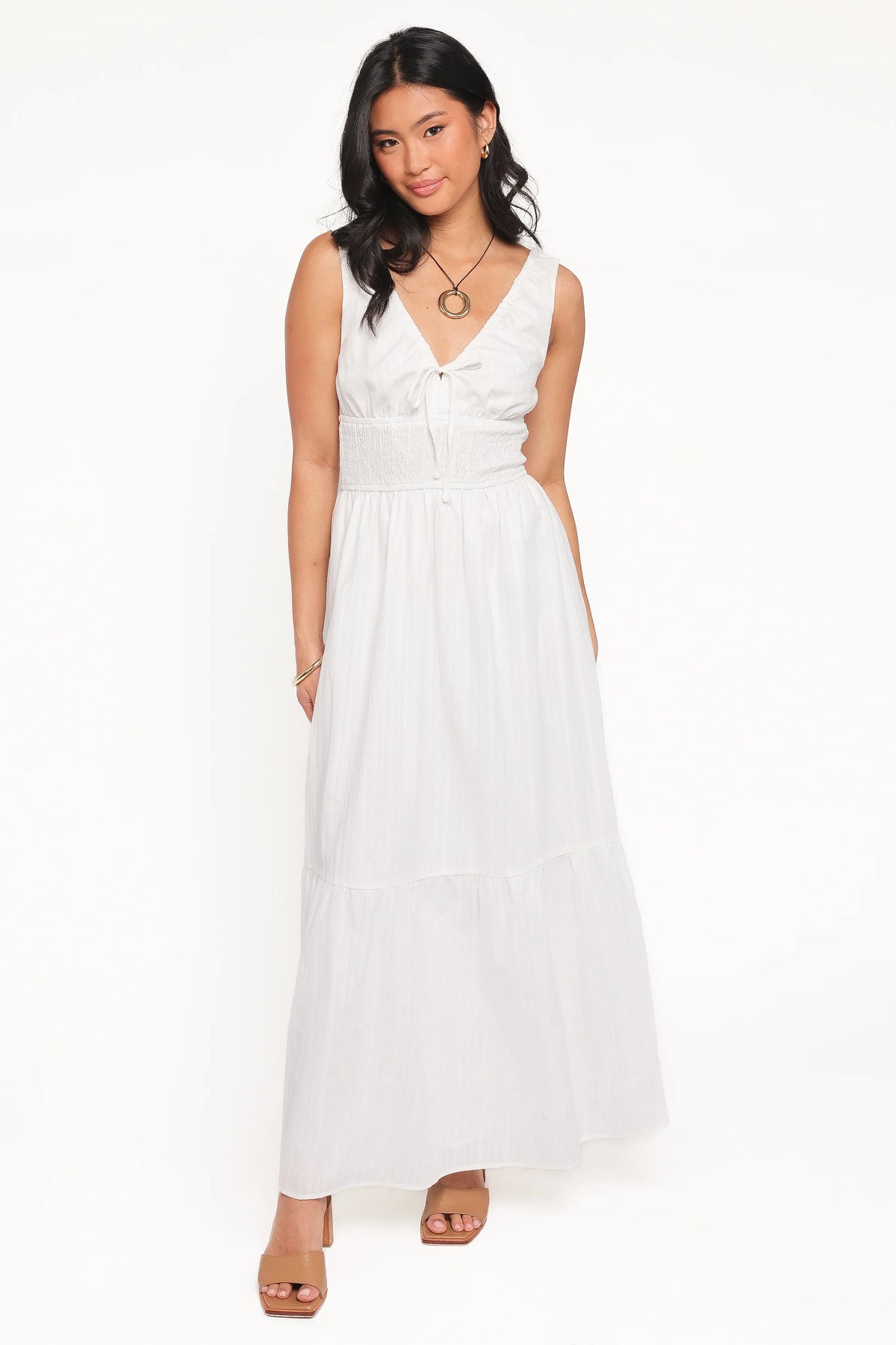 Kayden Maxi Dress - White