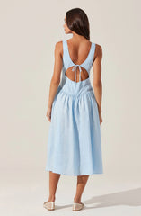 Thierry Linen Midi Dress