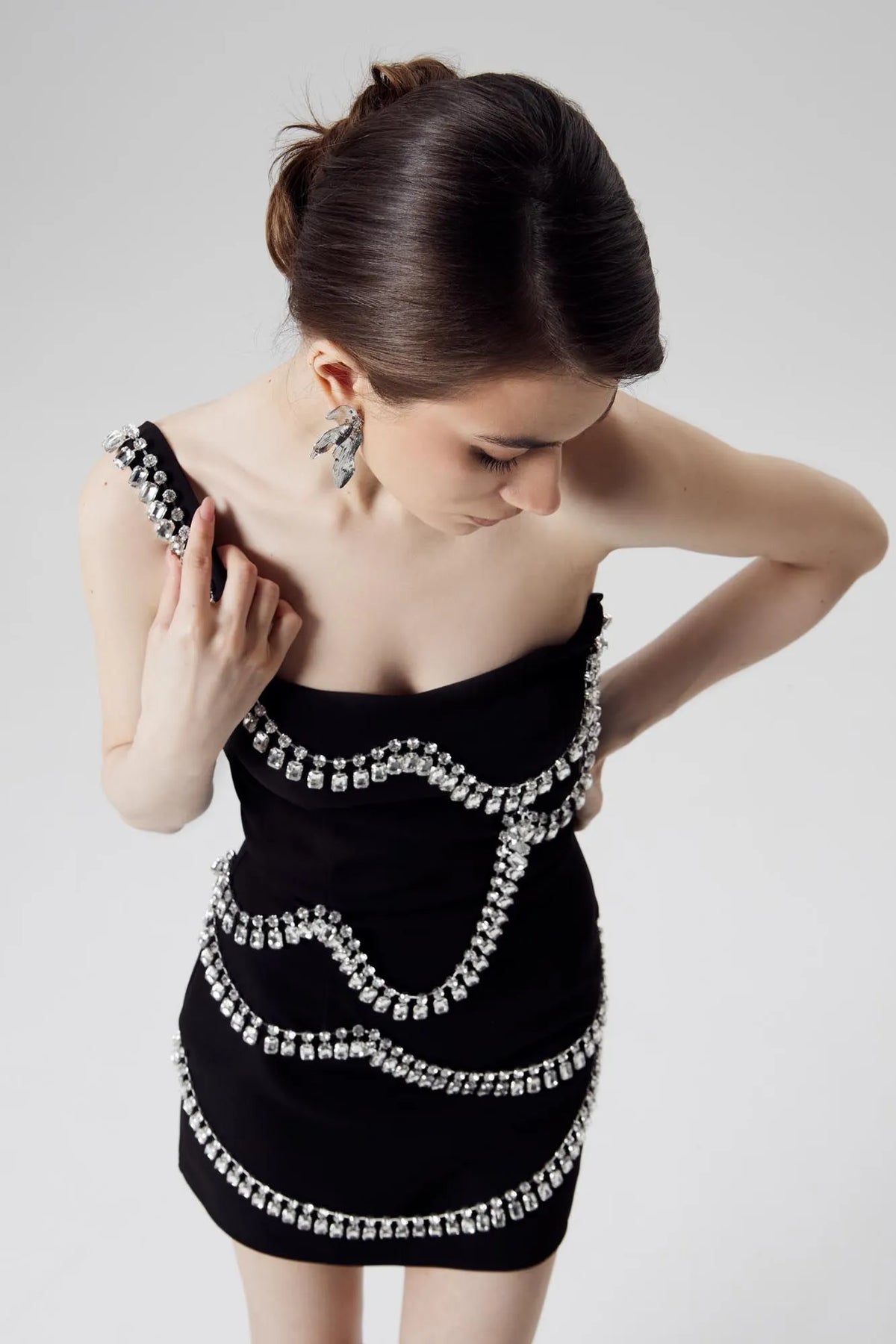 Gem Embellished Jumpsuit Dress