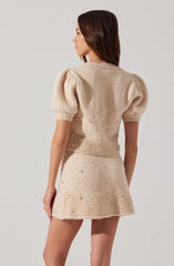 Joly Pearl Embellished Cardigan